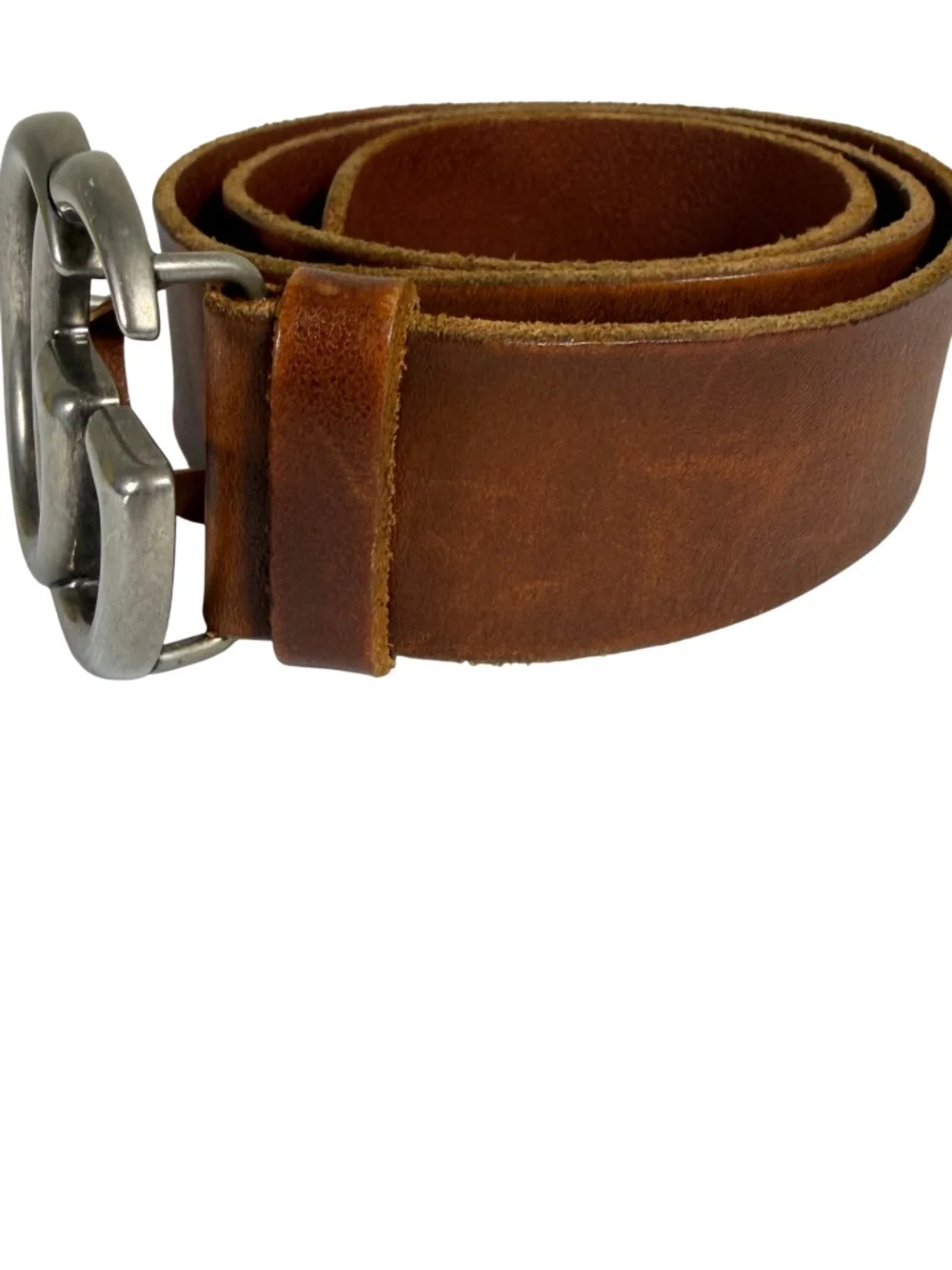 GUCCI GG Marmont Leather Belt (Style 406831) in Brown Size 85/34